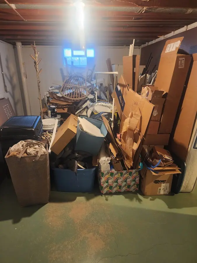 Roll-off dumpster container at job site for Roll Off Dumpster Rental in Downers Grove